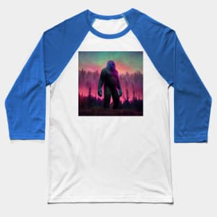 Dope Sasquatch in Nature Baseball T-Shirt